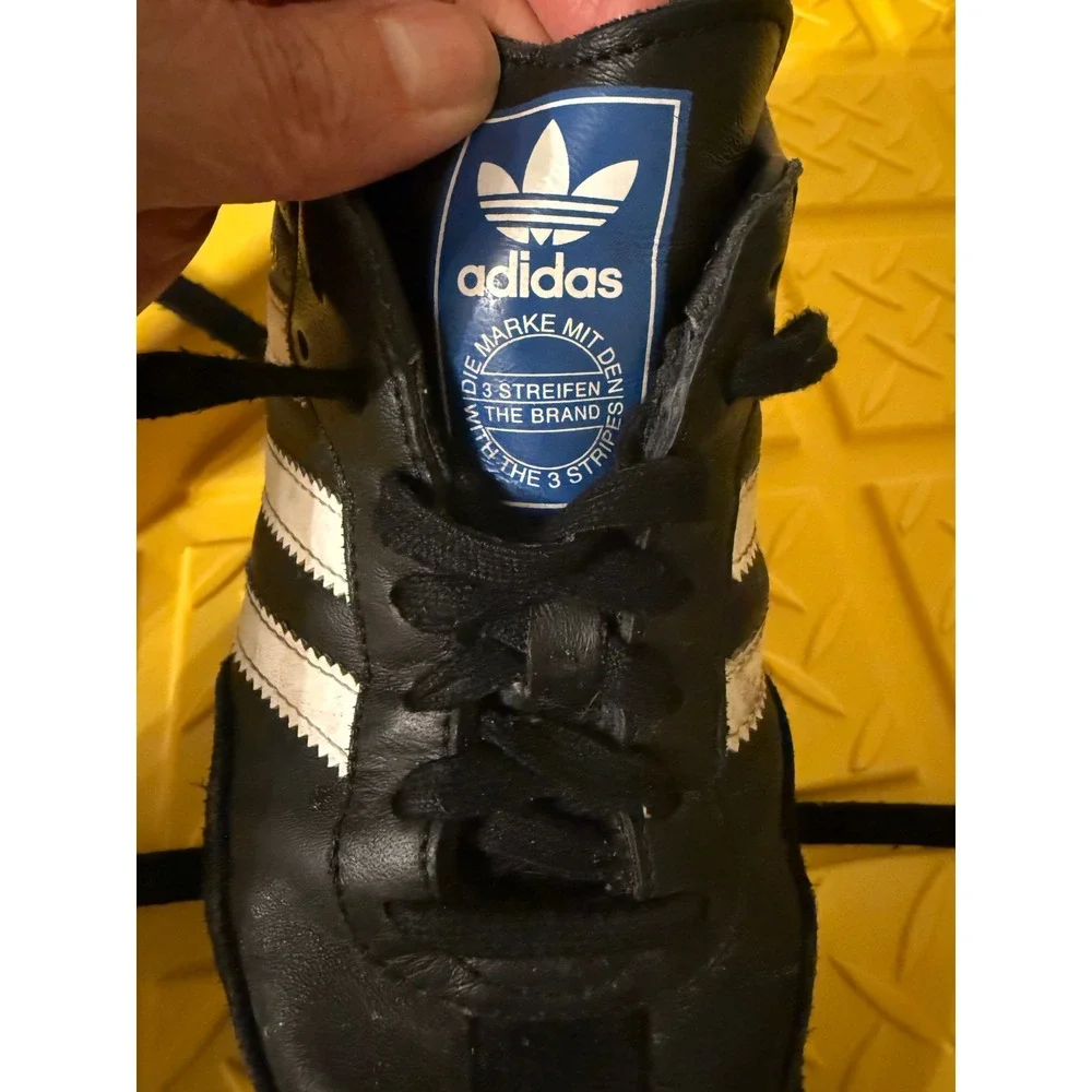 Adidas Samba OG Black White Gum Sole Leather Sneakers B75807 Mens 7.5 Women 8.5